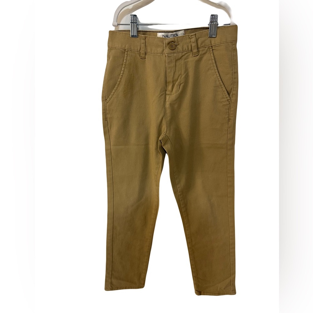 NAUTICA Boys Athletic Fit Khaki Pants